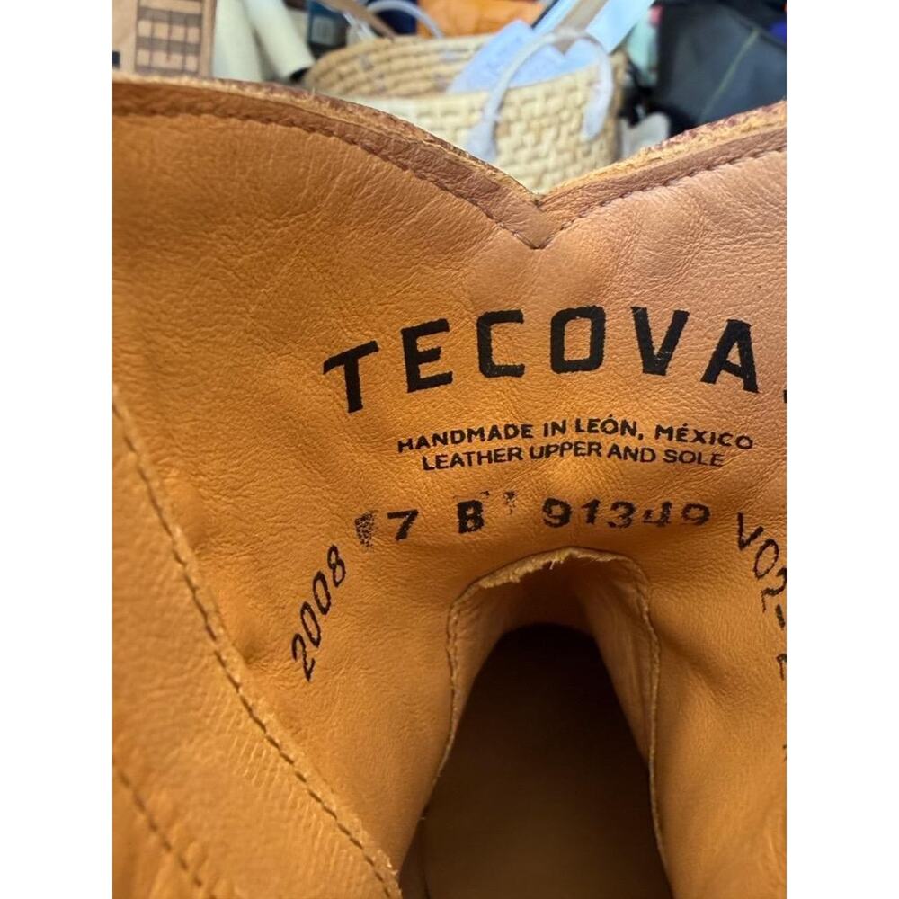 Tecovas The Daisy Scotch Goat Side Zip Western Bootie Cowboy Boot Women size 7 B - Picture 9 of 9